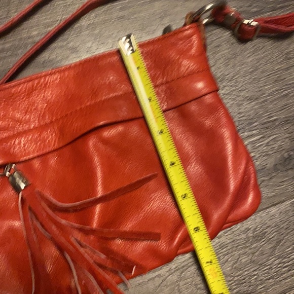 Red Italian leather purse - Picture 5 of 6
